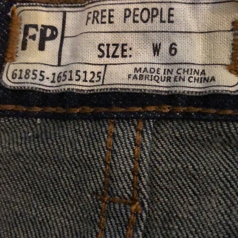 Free People dark wash denim skirt - Picture 4 of 5